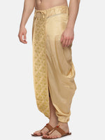 Thumbnail for Sethukrishna Men Golden Embroidered Dhoti Pant - Distacart