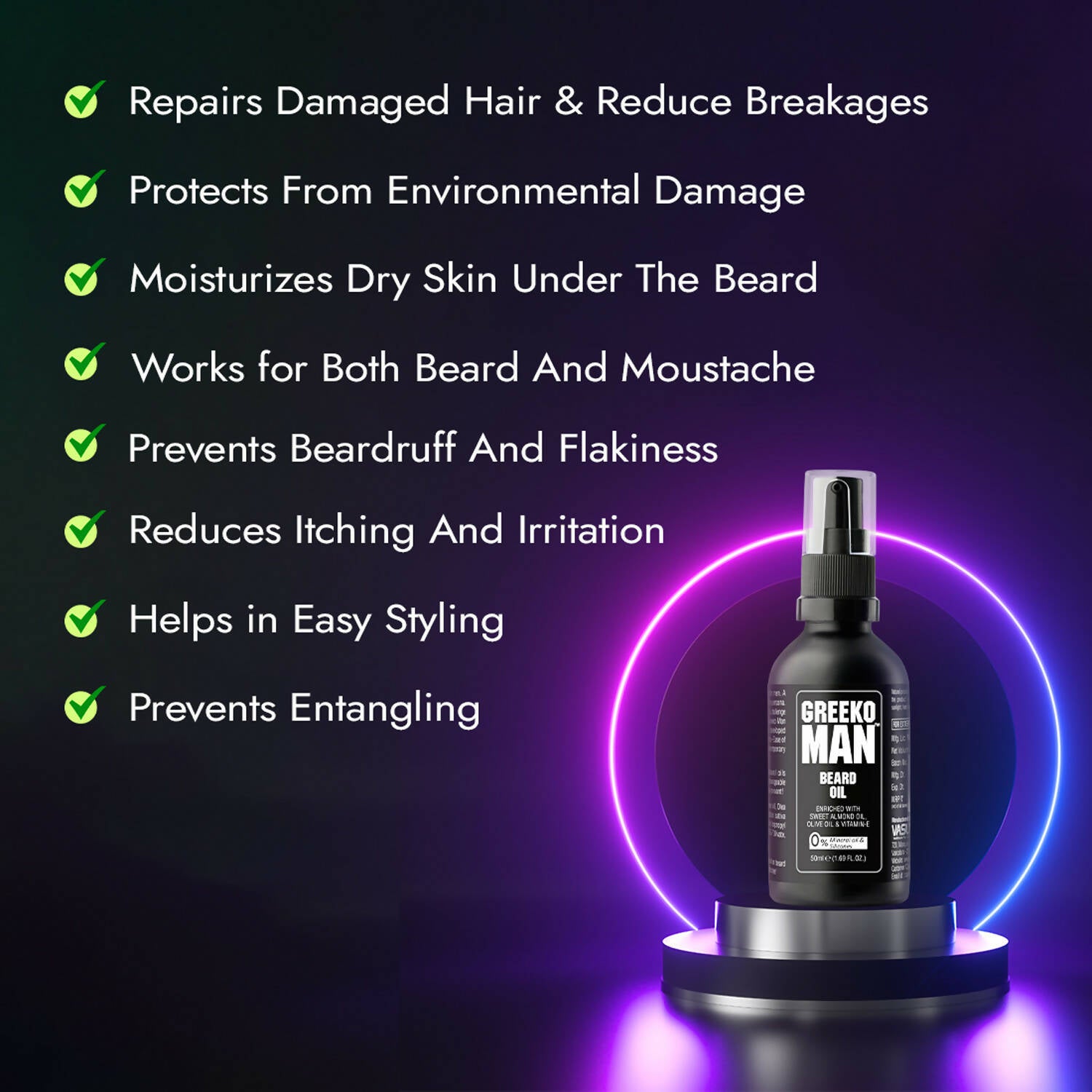 Greeko Man Beard Oil - Distacart