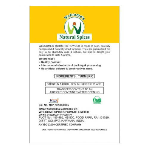 Welcome’s Natural Spices Turmeric Powder - Distacart