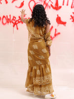 Thumbnail for Tikhi Imli Batik Printed Georgette Saree - Distacart