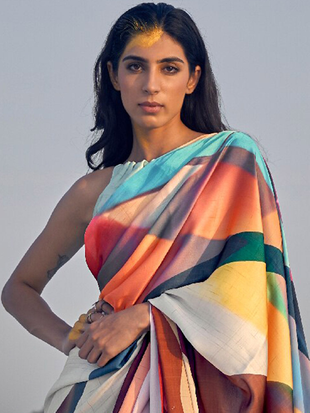 Mitera Multicoloured Saree - Distacart