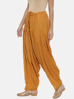 Thumbnail for Souchii Tan Banarasi Thread Design Regular-Fit High-Rise Patiala - Distacart