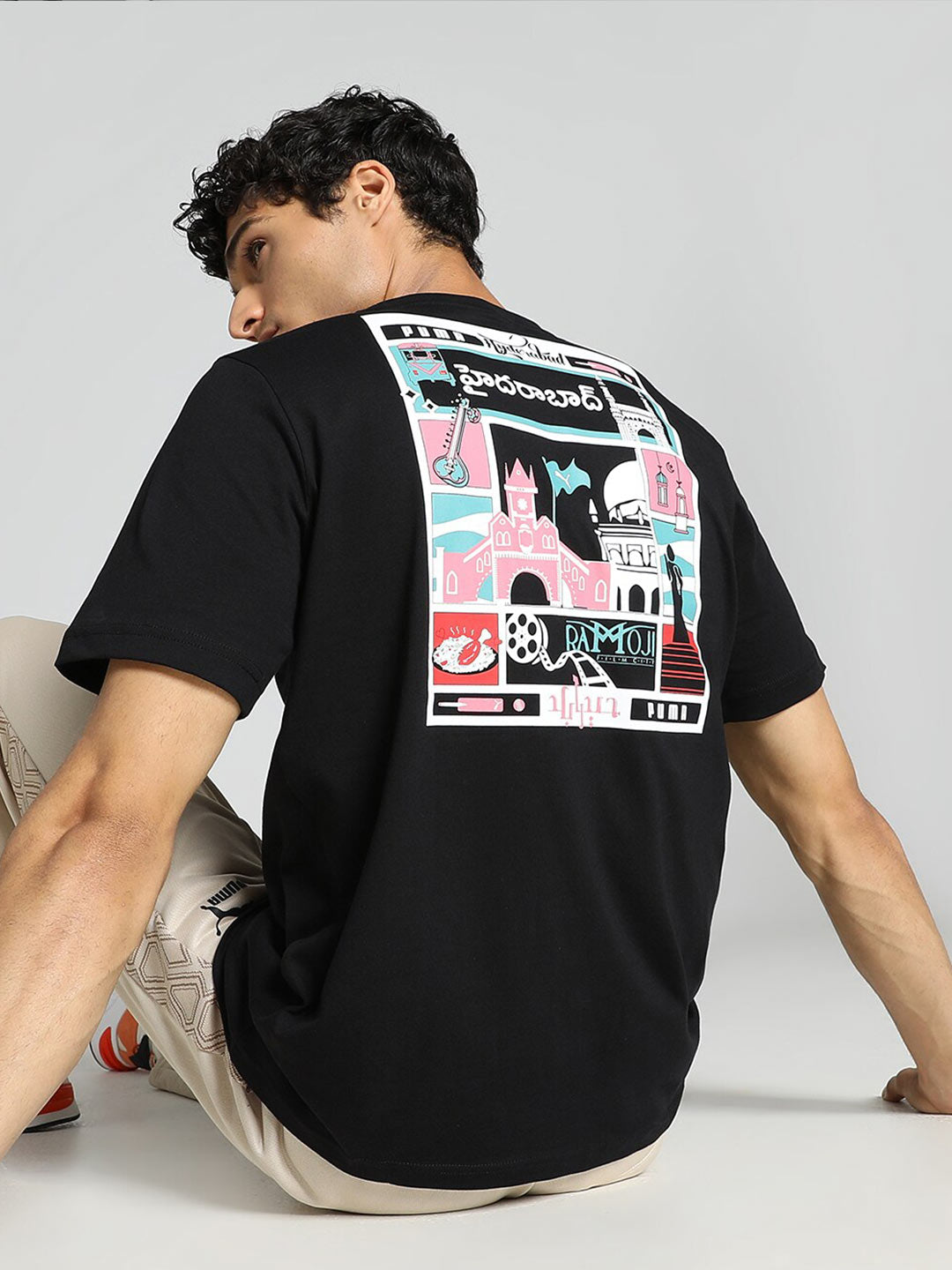 Puma Hyderabad City-Printed Cotton T-Shirt - Distacart