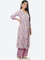 Thumbnail for Biba Ethnic Motifs Printed Kurta with Palazzos & With Dupatta - Distacart
