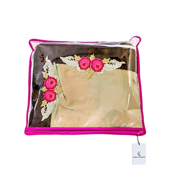 Kuber Industries Single Packing Saree Cover 24 pcs Set (Pink) - Distacart