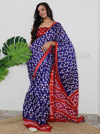 Thumbnail for Saree Mall Ethnic Motifs Printed Pure Cotton Ikat Sarees - Distacart