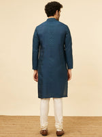 Thumbnail for Manyavar Geometric Woven Design Regular Kurta With Pyjamas - Distacart