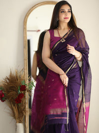 Thumbnail for Kalini Silk Blend Kanjeevaram Saree - Distacart