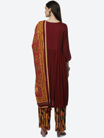 Thumbnail for Biba Women Maroon Kurta with Trousers & With Dupatta - Distacart