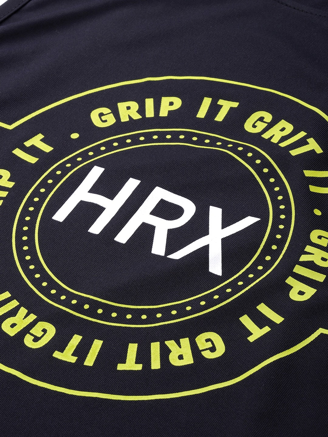 HRX by Hrithik Roshan Training Men Black Rapid-Dry Typography Printed T-shirt - Distacart