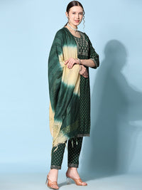 Thumbnail for NOZ2TOZ Women's Floral Printed Kurta With Trousers & Dupatta - Distacart