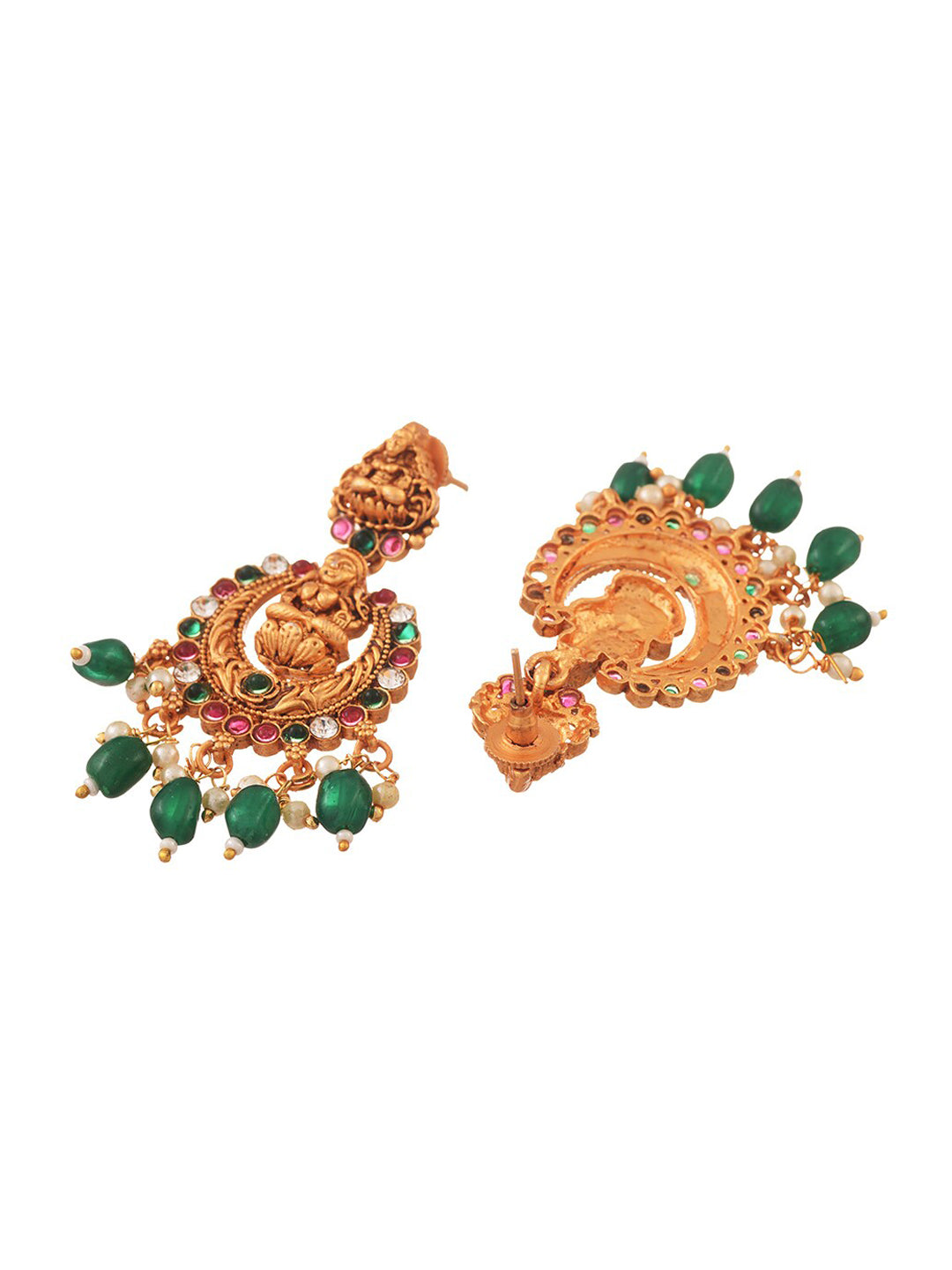 Saraf RS Jewellery Gold-Plated Stone-Studded Jewellery Set - Distacart