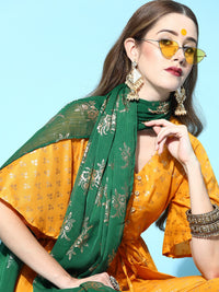 Thumbnail for Sangria Ethnic Motifs Polyester Kurta Sets - Distacart