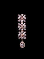 Thumbnail for Saraf RS Jewellery Rose Gold-Plated American Diamond Studded Handcrafted Jewellery Set - Distacart