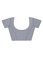 Thumbnail for Kalini Pink & Blue Striped Saree - Distacart