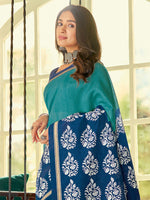 Thumbnail for Kalini Ethnic Motifs Printed Zari Dabu Saree - Distacart