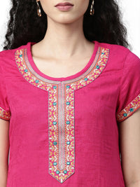 Thumbnail for Souchii Pink Kurta - Distacart