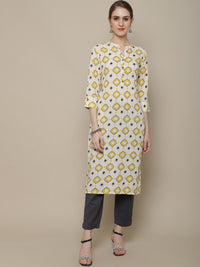Thumbnail for Sangria Printed Cotton Kurta - Distacart