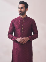 Thumbnail for Manyavar Men Ethnic Motifs Printed Kurta with Churidar - Distacart