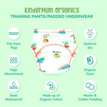 Thumbnail for Kindermum Cotton Padded Pull Up Training Pants/ Padded Underwear-Autumn Rains For Kids- Set of 3 pcs - Distacart