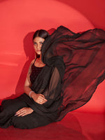 Thumbnail for Tikhi Imli Zari Striped Saree - Distacart