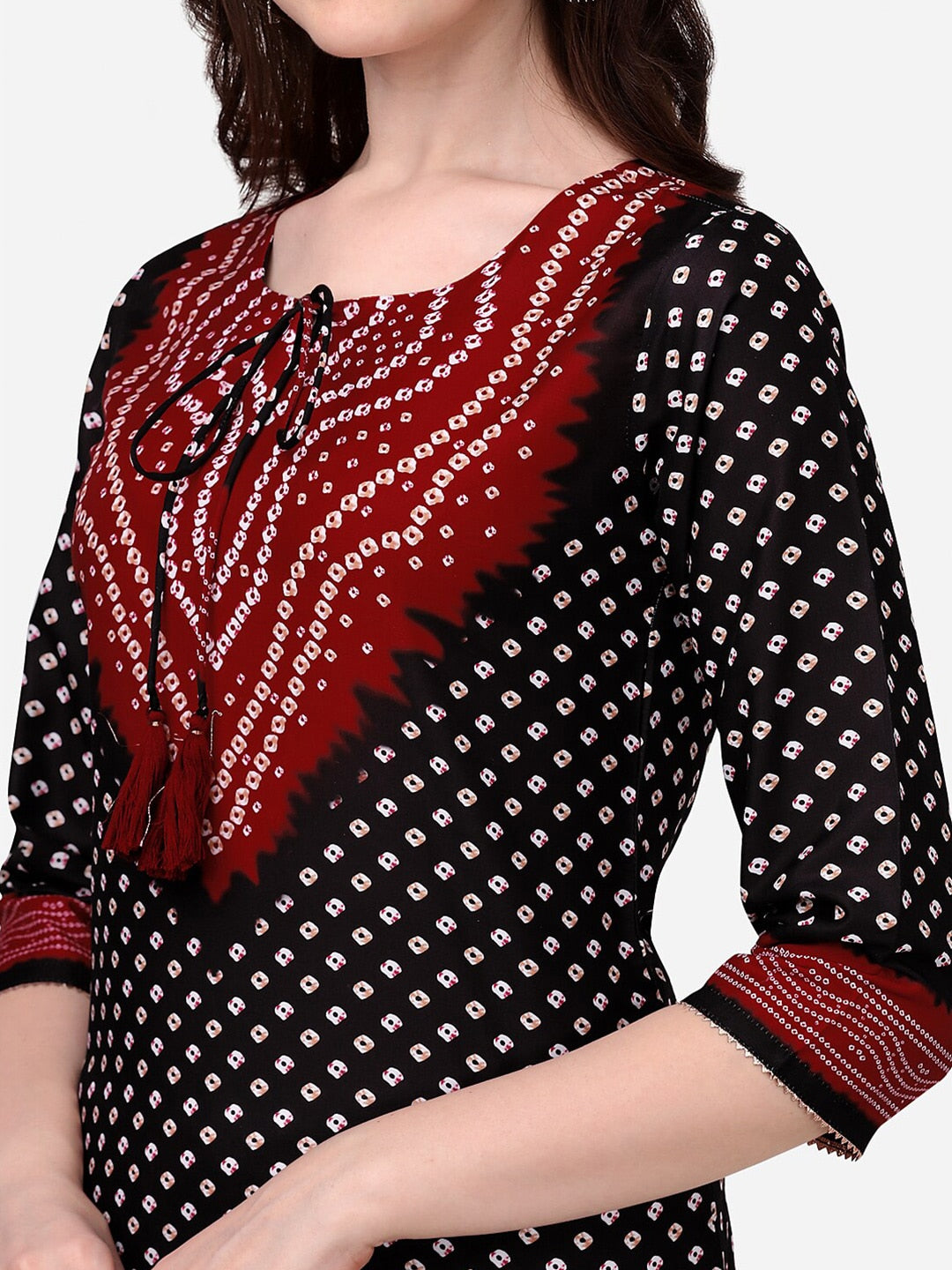 HERE&NOW Bandhani Printed Kurta - Distacart