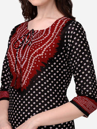 Thumbnail for HERE&NOW Bandhani Printed Kurta - Distacart