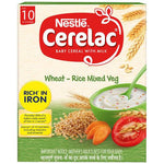 Thumbnail for Nestle Cerelac Baby Cereal with Milk - Wheat-Rice Mixed Veg, From 10-12 Months