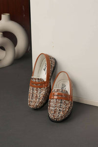 Thumbnail for Tiny Bugs Boys Printed Slip On Loafers - Tan - Distacart
