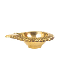 Thumbnail for Spillbox Gold Toned Laksmi Kuber Diya Pooja Essentials - Distacart
