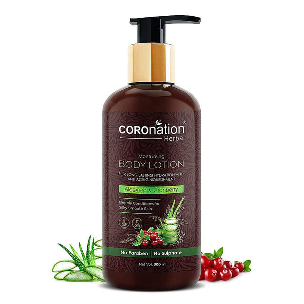 Coronation Herbal Aloevera & Cranberry Body Lotion - Distacart
