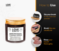 Thumbnail for Love Earth Teeth Whitening Charcoal Powder - Distacart