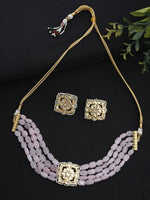 Thumbnail for Kundan Choker With Studs - Ruby Raang - Distacart
