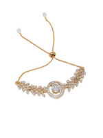 Thumbnail for Rhodium-Plated Alloy American Diamond Studded Designer Bracelets - The Pari - Distacart
