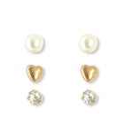 Thumbnail for Gold-Plated Alloy Set Of 6 Designer Earrings - The Pari - Distacart