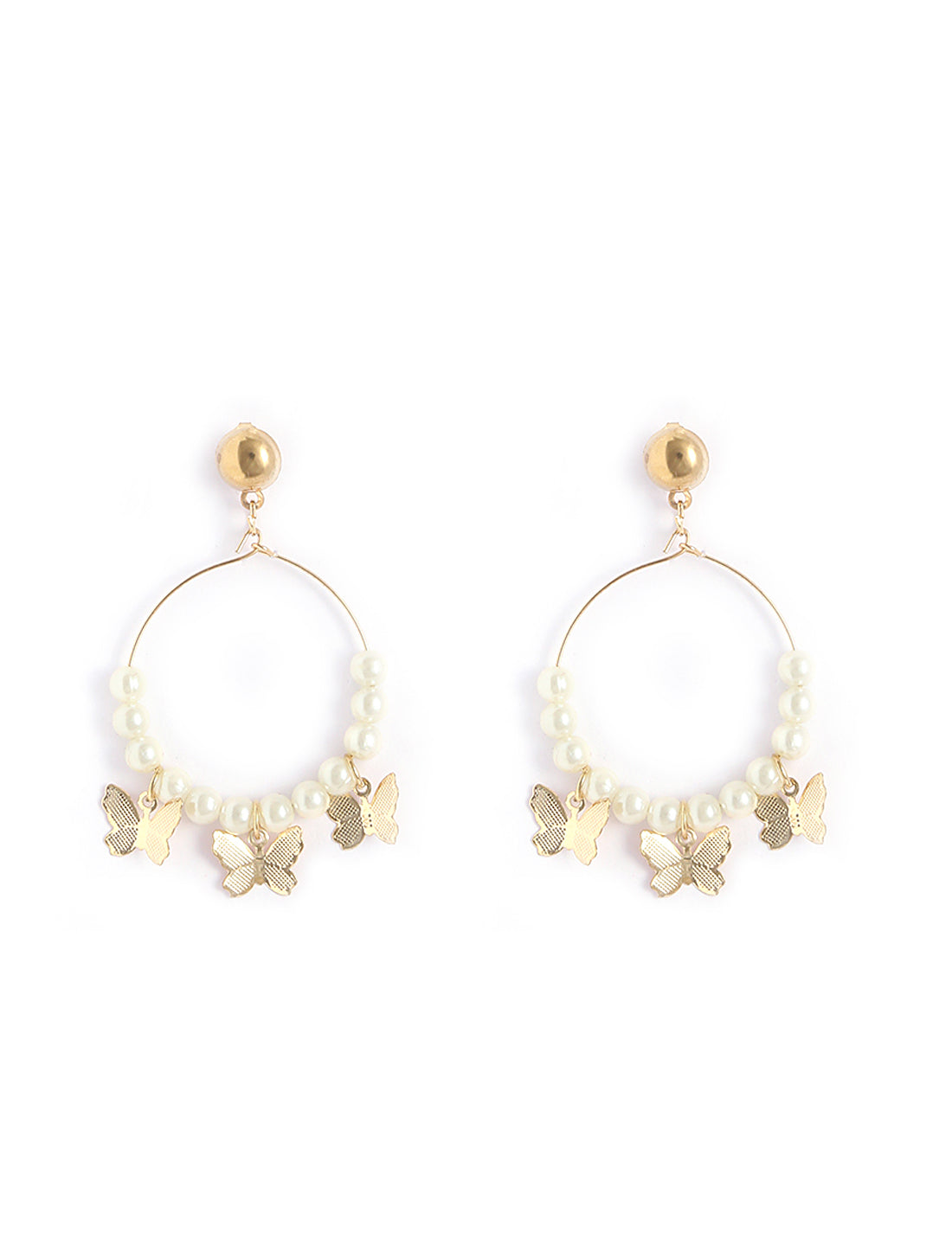 Gold-Plated Alloy Set Of 6 Designer Earrings - The Pari - Distacart
