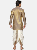 Thumbnail for Sethukrishna Blue Kurta with Dhoti Pants For Men - Distacart