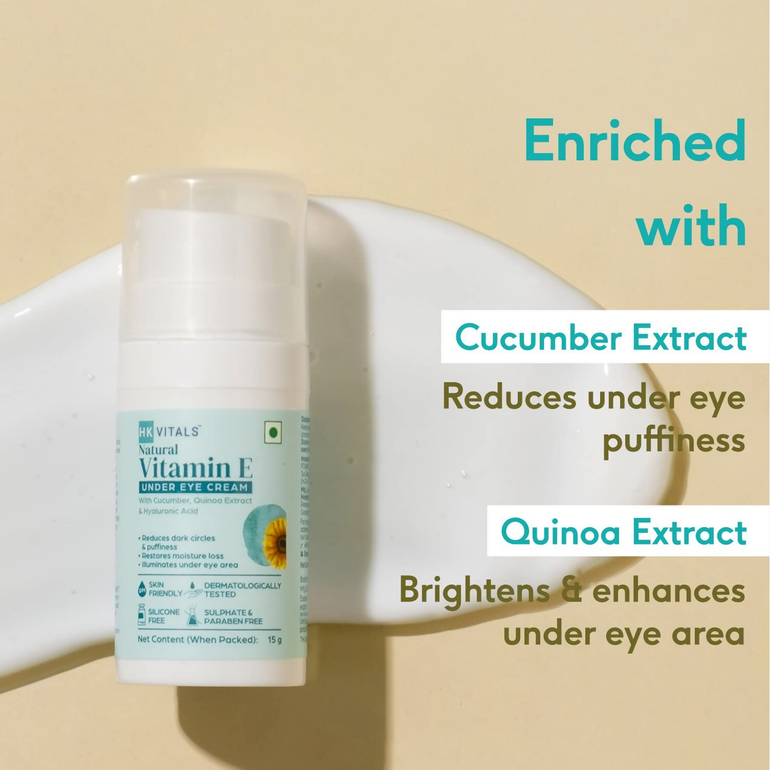 HK Vitals Vitamin E Under Eye Cream - Distacart