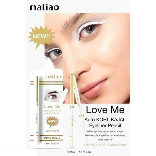 Maliao 24Hrs Stay Love Me Waterproof Smudgeproof White Kajal - Distacart