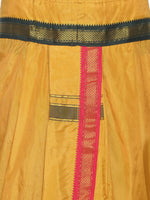 Thumbnail for Sethukrishna Mustard Yellow Solid Readymade Dhoti Pant For Men - Distacart