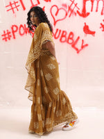 Thumbnail for Tikhi Imli Batik Printed Georgette Saree - Distacart