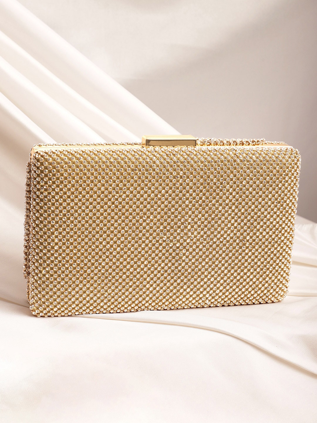 Rubans Embellished Box Clutch - Distacart