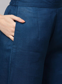 Thumbnail for Kalini Women Blue Kurta with Palazzos & With Dupatta - Distacart