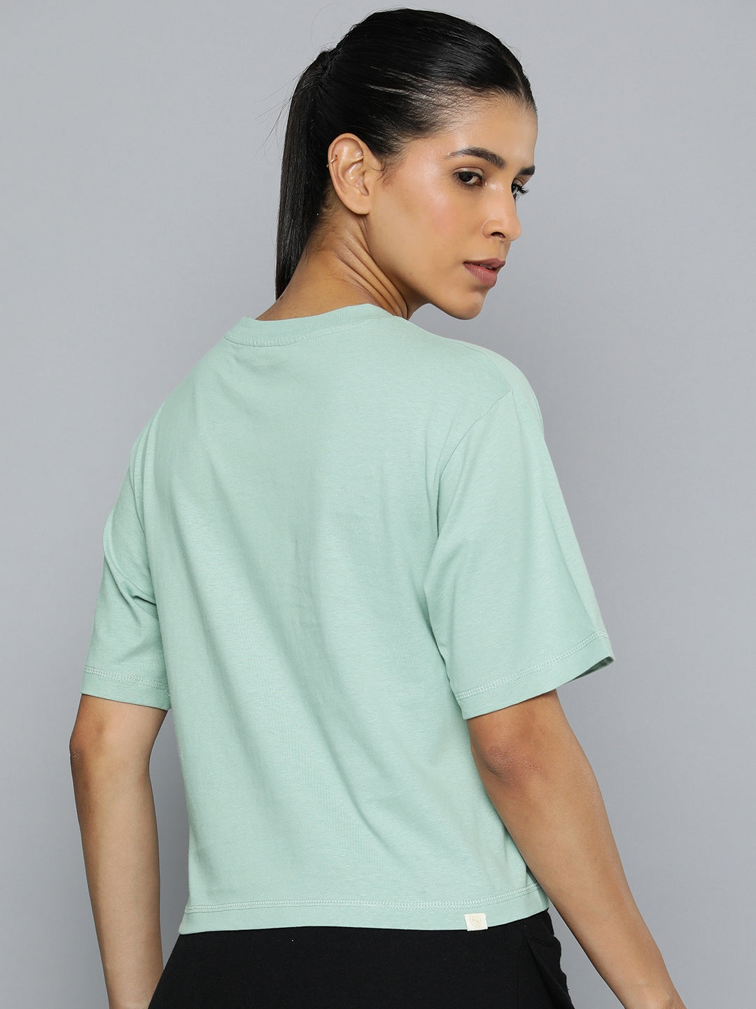 Puma Pure Cotton Relaxed Fit Brand Logo Printed Raglan Sleeves Outdoor T-shirt - Distacart