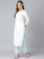 Thumbnail for Khushal K Women Kurta with Palazzos & Dupatta - Distacart