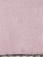 Thumbnail for Tikhi Imli Pink Solid Embellished Border Saree - Distacart