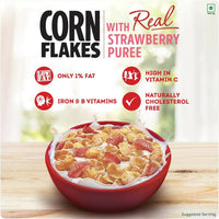 Thumbnail for Kellogg's Corn Flakes With Real Strawberry Puree - Distacart
