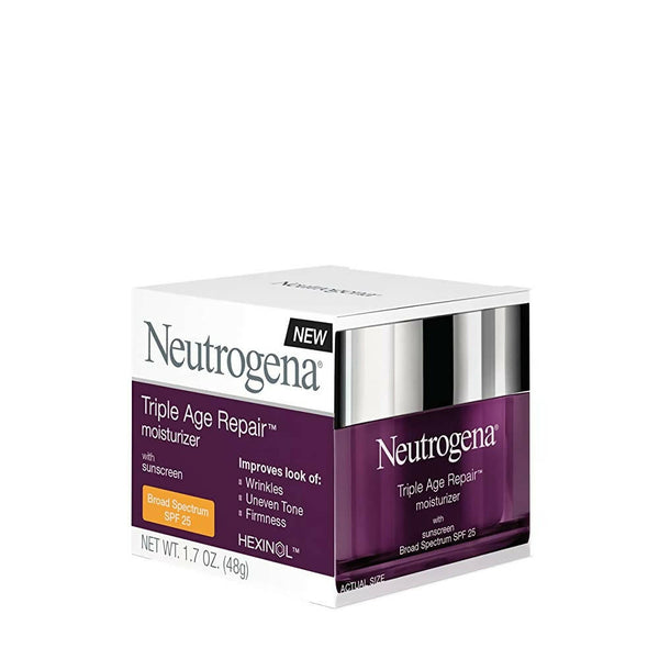 Neutrogena Triple Age Repair Anti Wrinkle Daily Facial Moisturizer With Spf 25 - Distacart