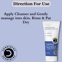 Thumbnail for Dermistry Sensitive & Dry Skin Care Calming Soothing Face Wash Safe Cleansing D Biotin & Vitamin E - Distacart
