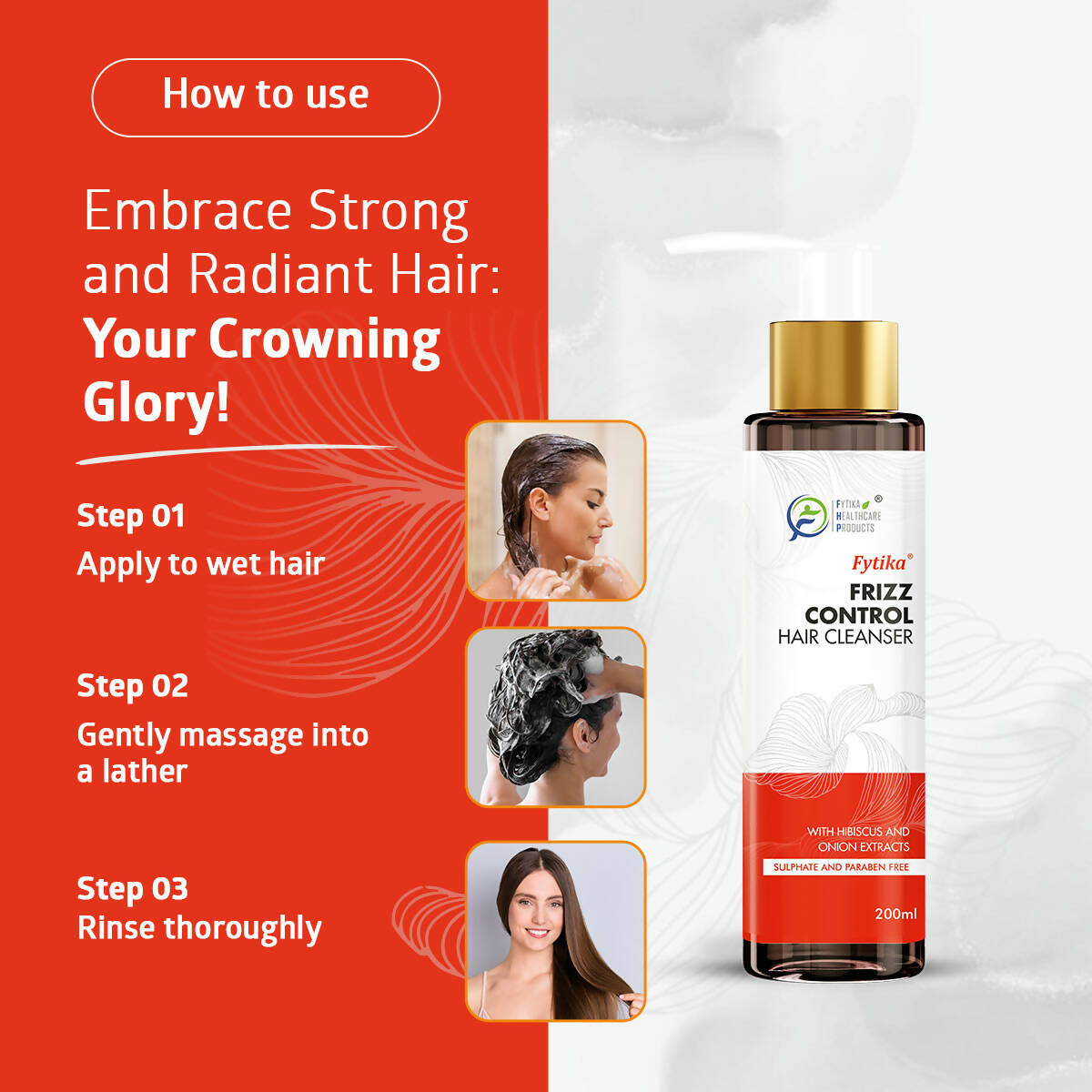 Fytika Frizz Control Hair Cleanser with Hibiscus & Onion Extracts - Distacart